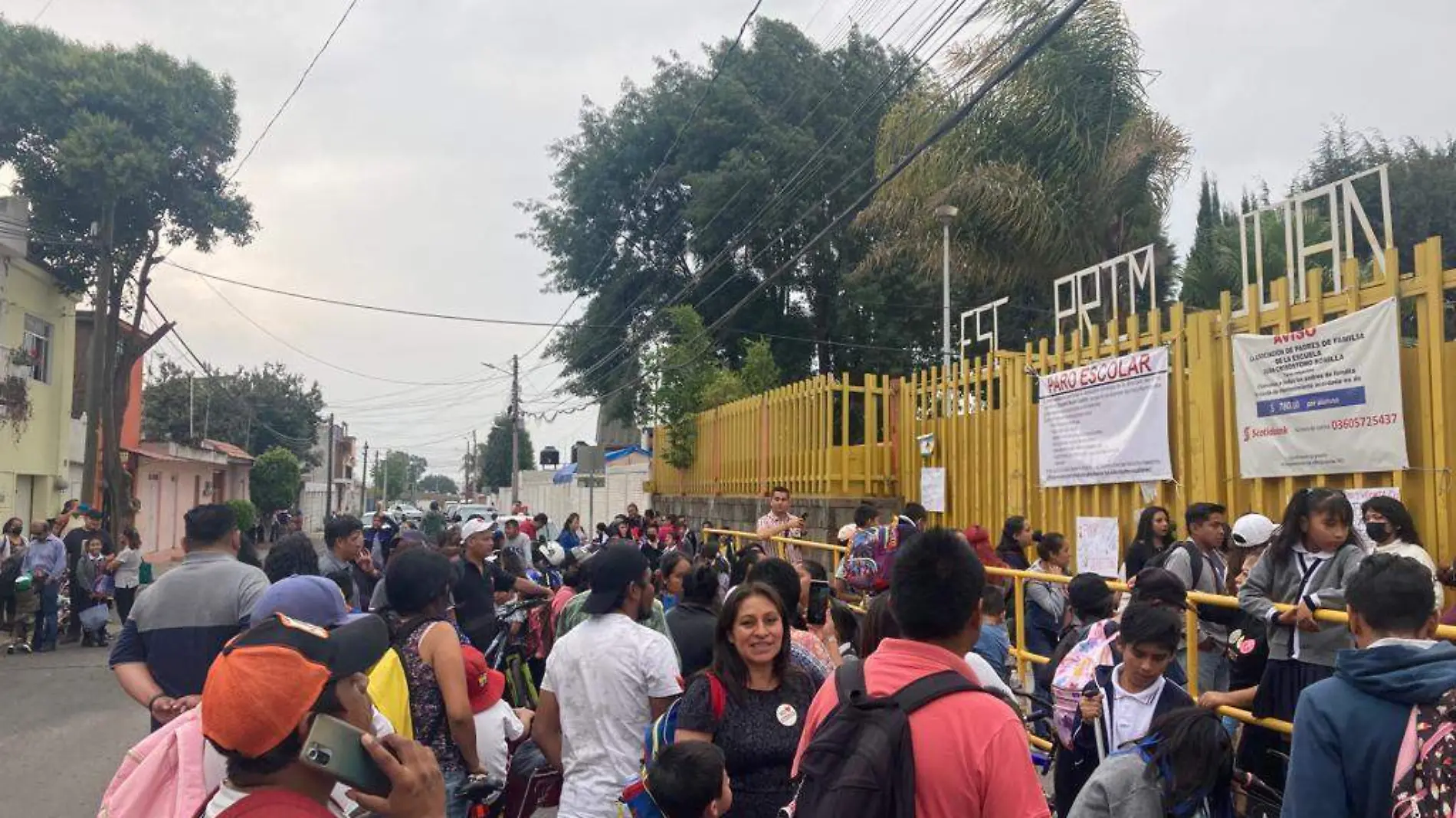 protesta en primaria